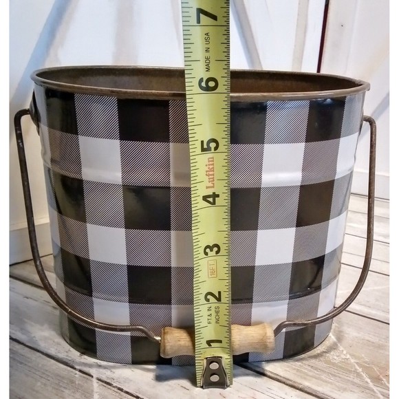 Hobby Lobby Kitchen 3 Buffalo Plaid Black White Charger Plates Set